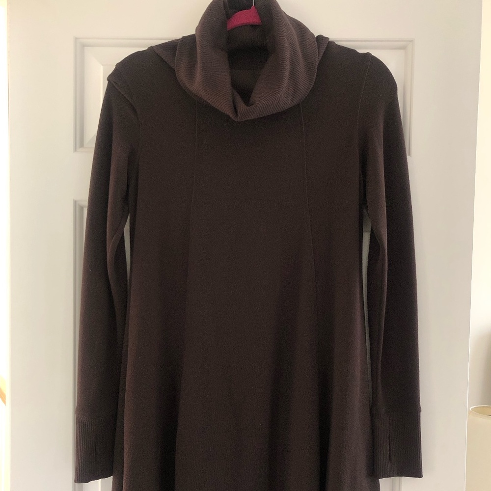 CAbi Tunic Sweater Dress (Size Small), Color: Dark Brown